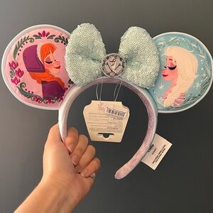 NEW Disney Parks Frozen 10th Anniversary Anna Elsa Minnie Bow Ears Headband